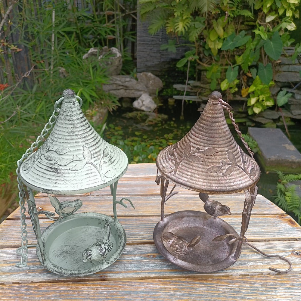 Vintage Hanging Bird Feeder