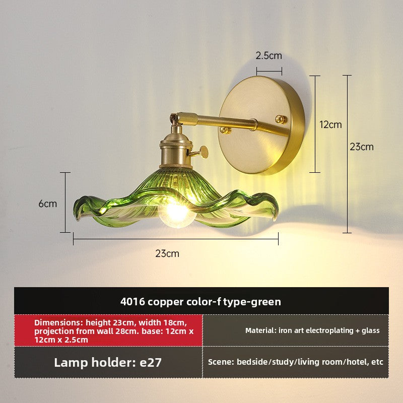 Retro Glass Wall Lamp for Indoor Lighting