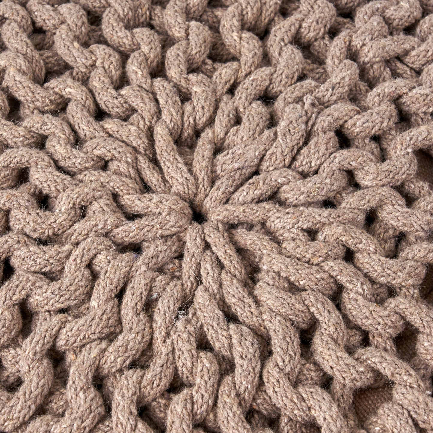Moro Knitted Cotton 20 x 20 Round Pouf