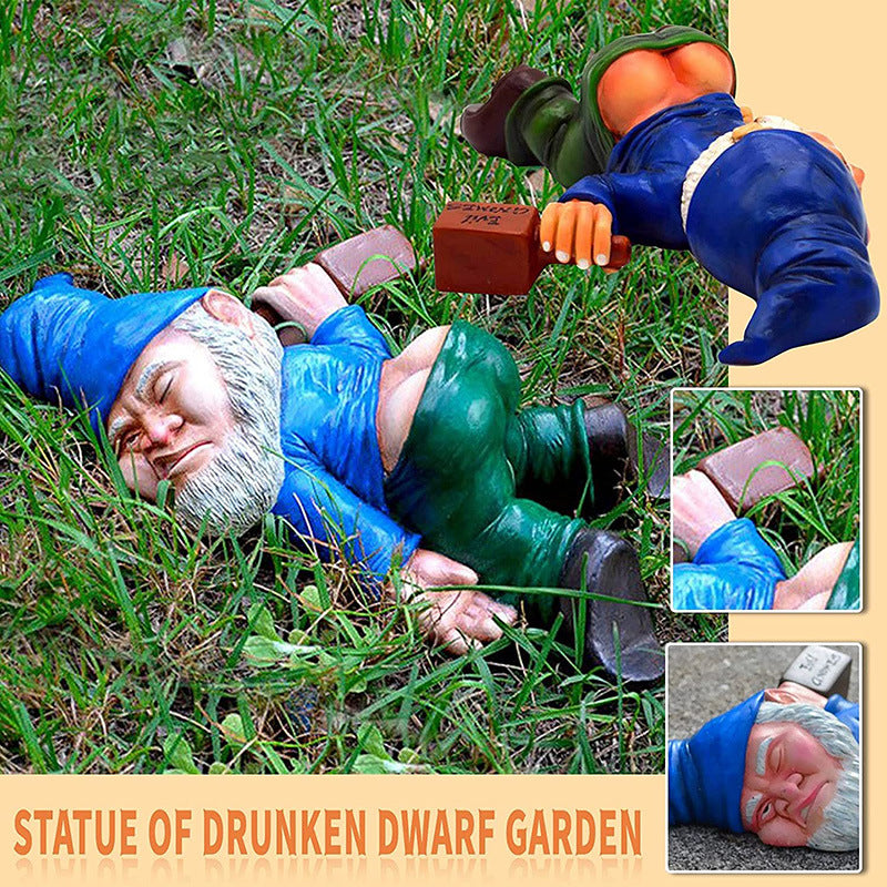Drunken Dwarf Resin Decorative Ornaments