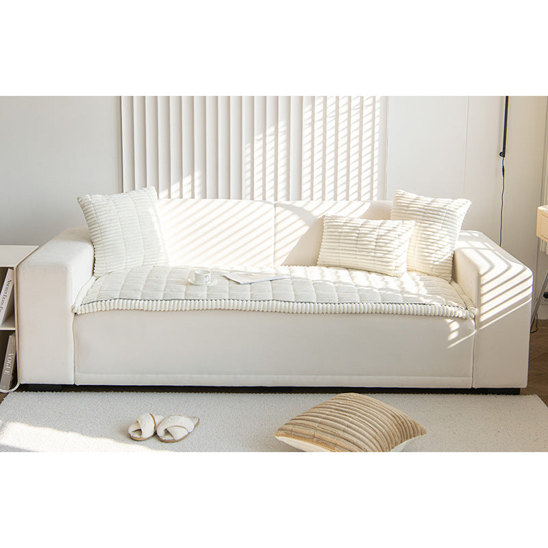 Plush Anti-Slip Sofa Cushion Cover