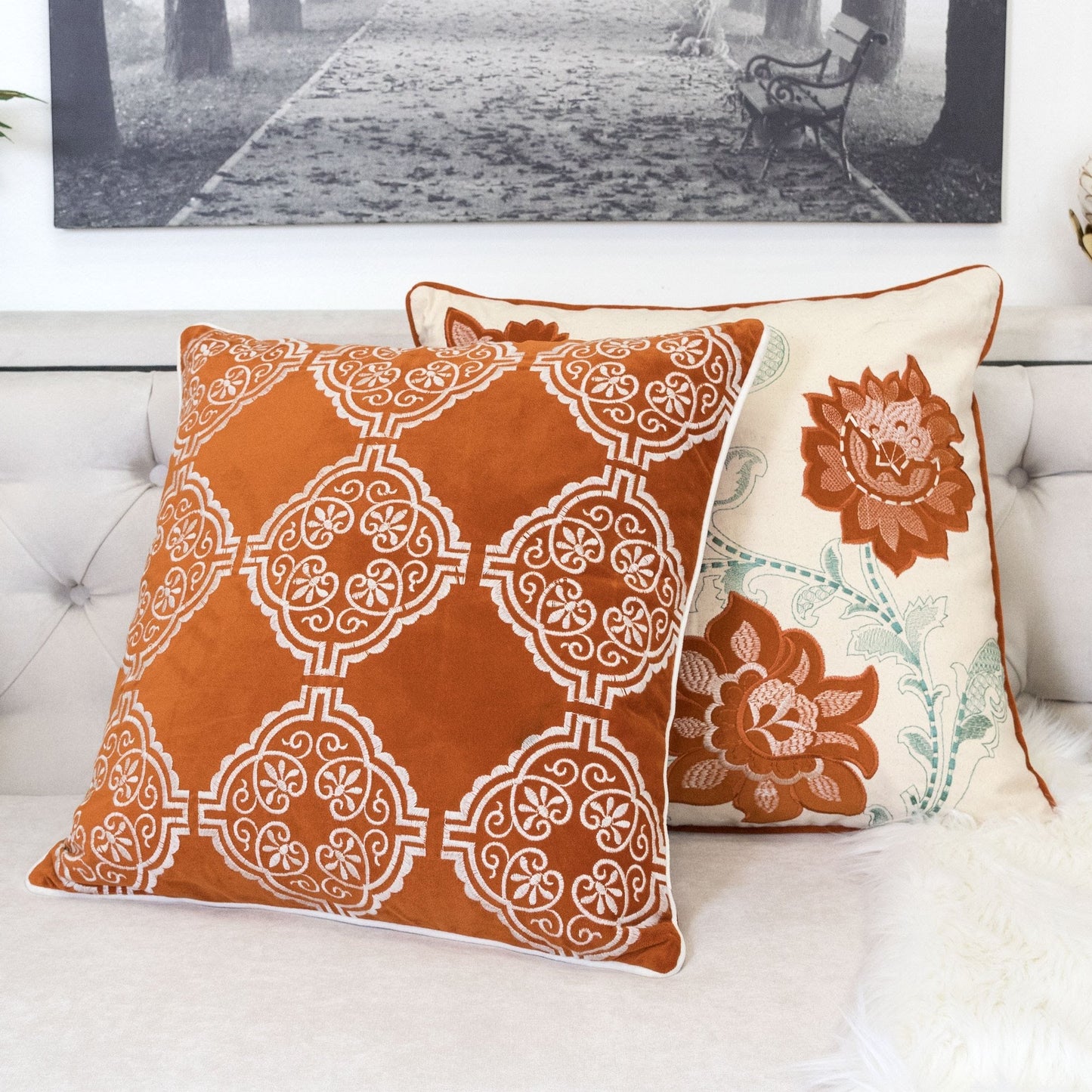 Burnt Velvet Pillow