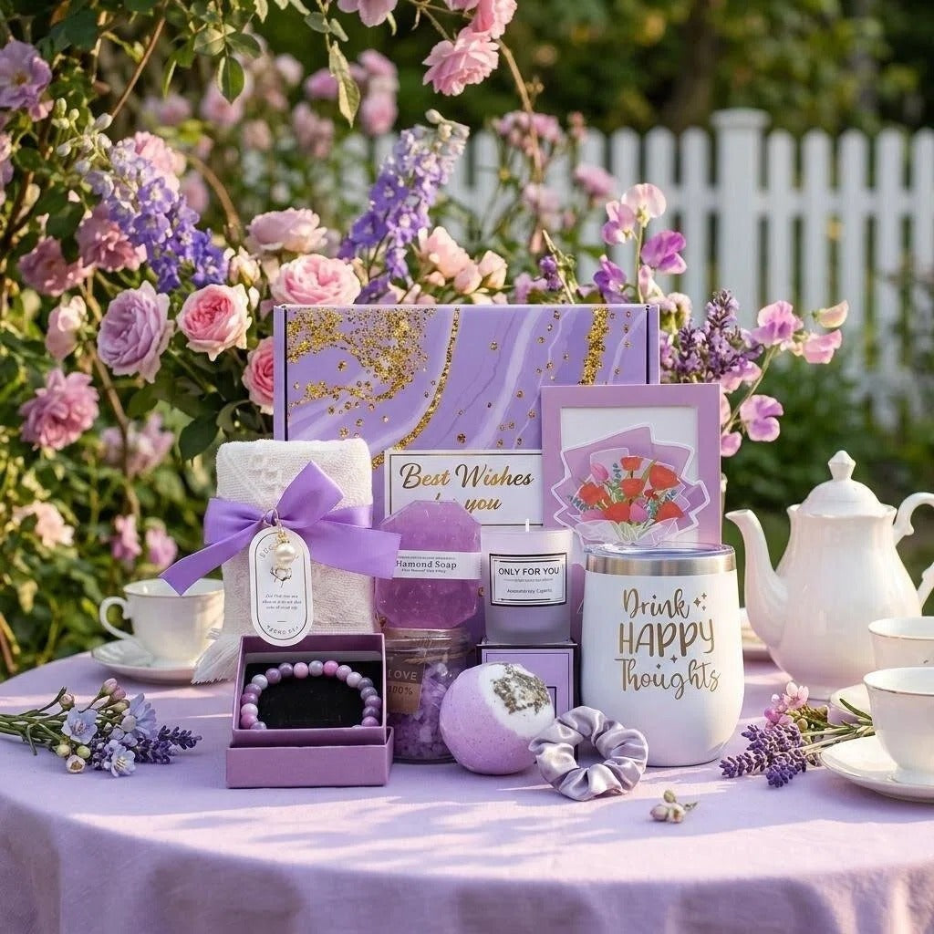 Pink Spa Gift Basket Set