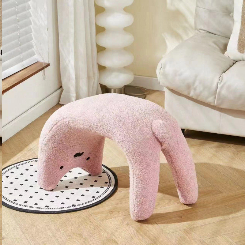 Cute Cat Design Wooden Stool