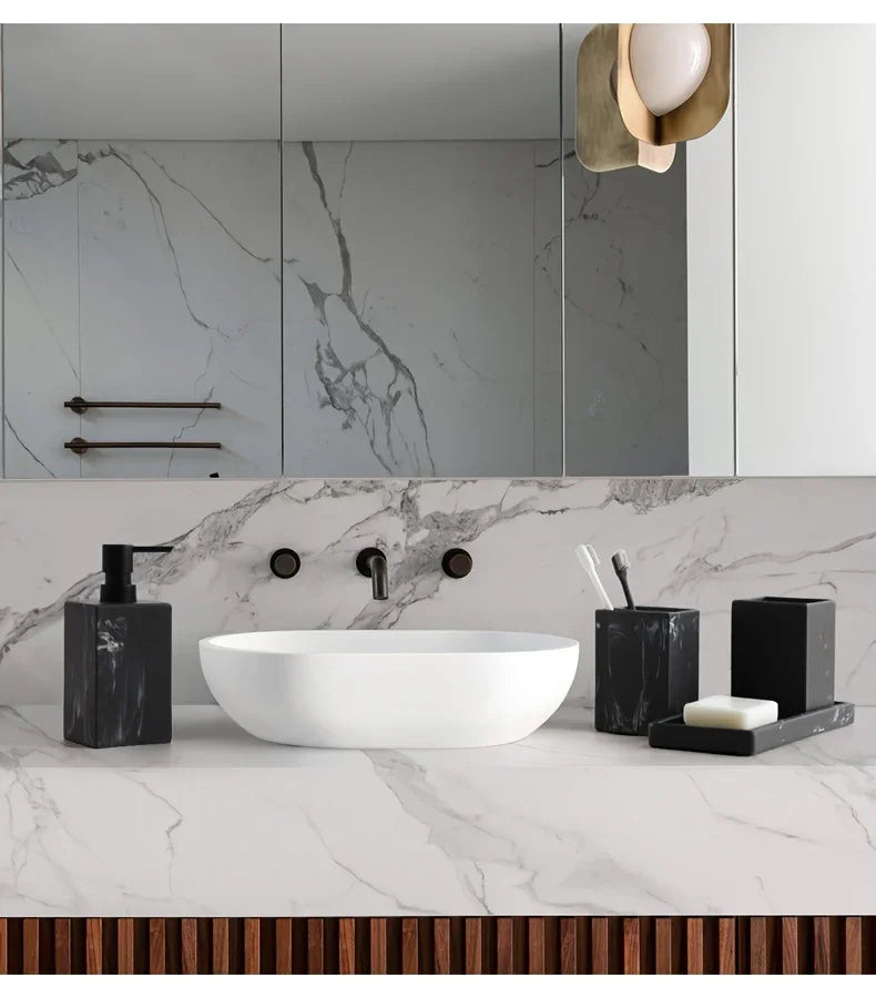 Bathroom Countertop - Marble Storage Set