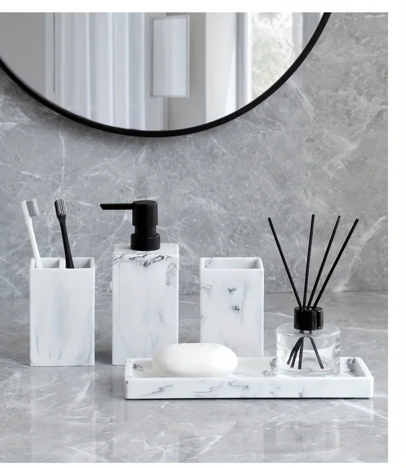 Bathroom Countertop - Marble Storage Set