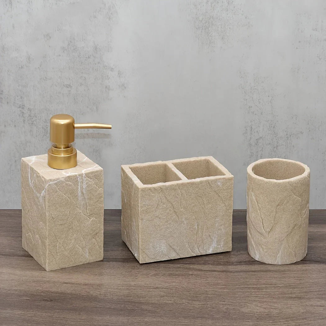 Bathroom Essentials - Creamy Beige Stone