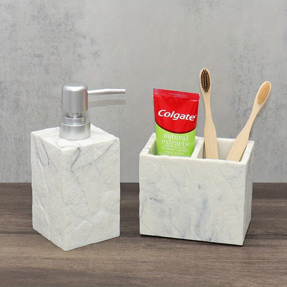 Bathroom Essentials - Creamy Beige Stone