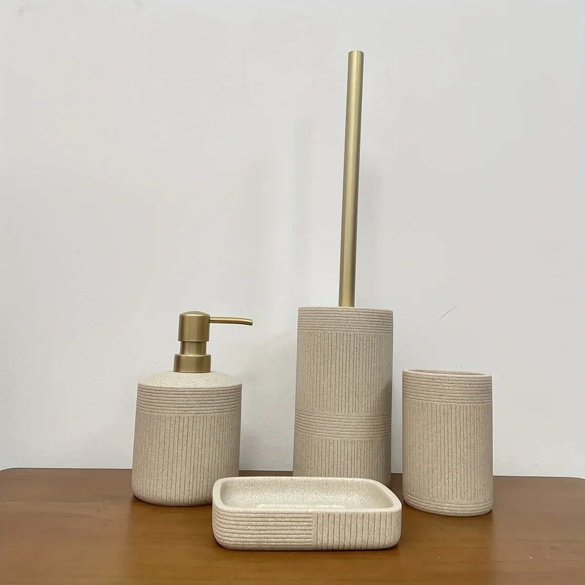 Bathroom Organizer - Modern Ceramic Set