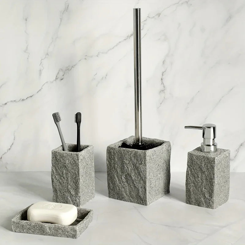 Bathroom Set - Classic Granite Effect