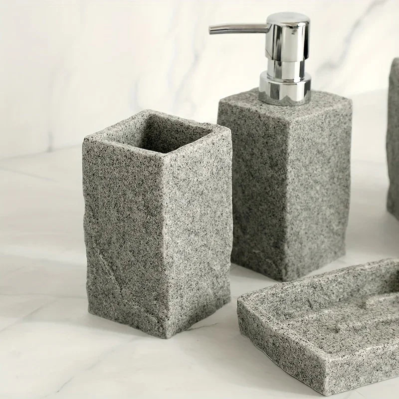 Bathroom Set - Classic Granite Effect
