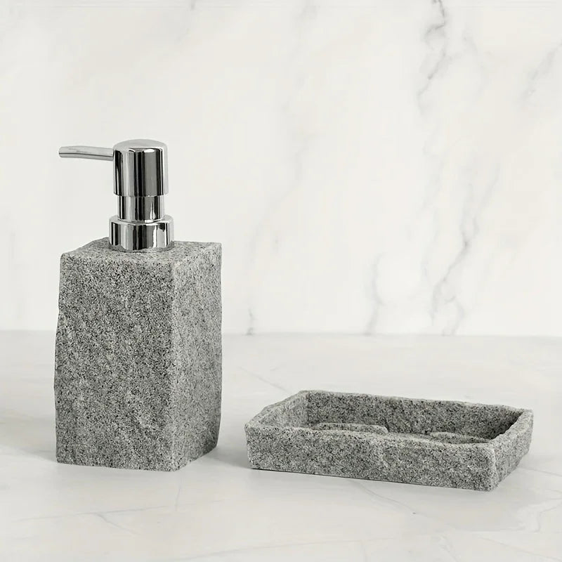 Bathroom Set - Classic Granite Effect