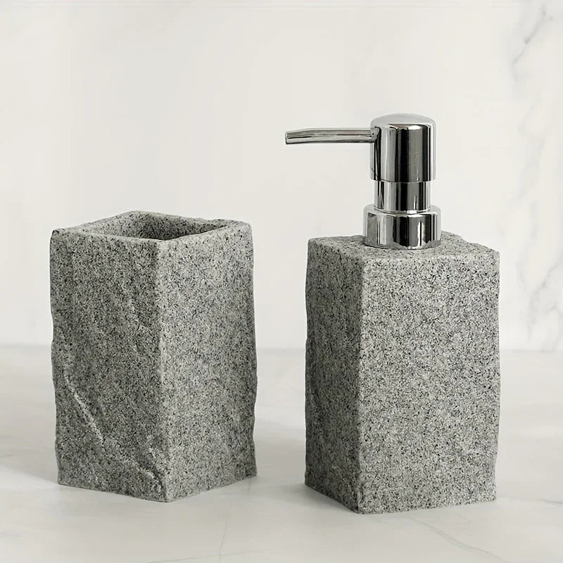 Bathroom Set - Classic Granite Effect