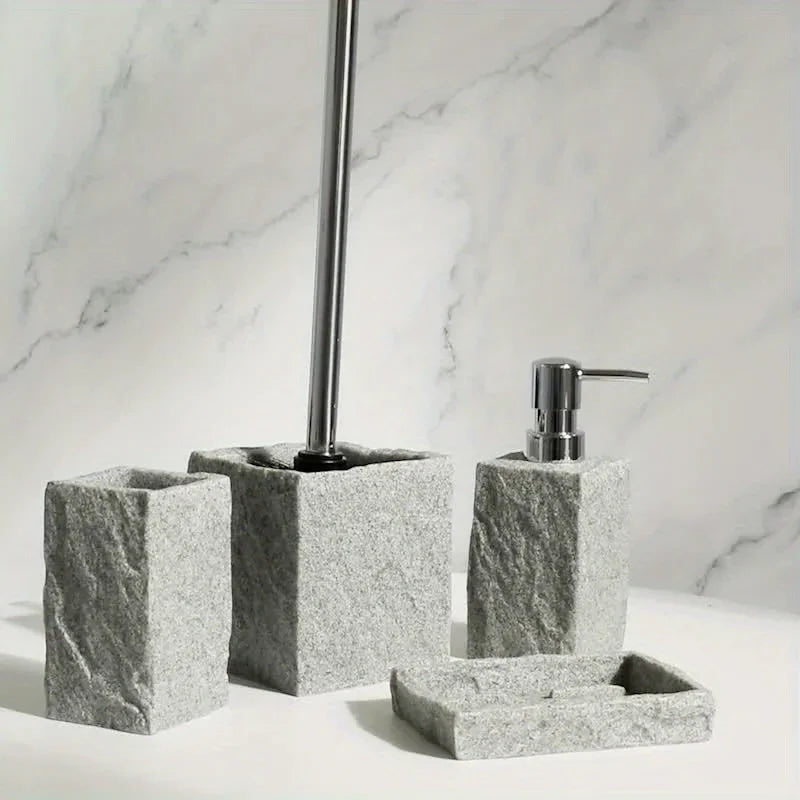 Bathroom Set - Classic Granite Effect