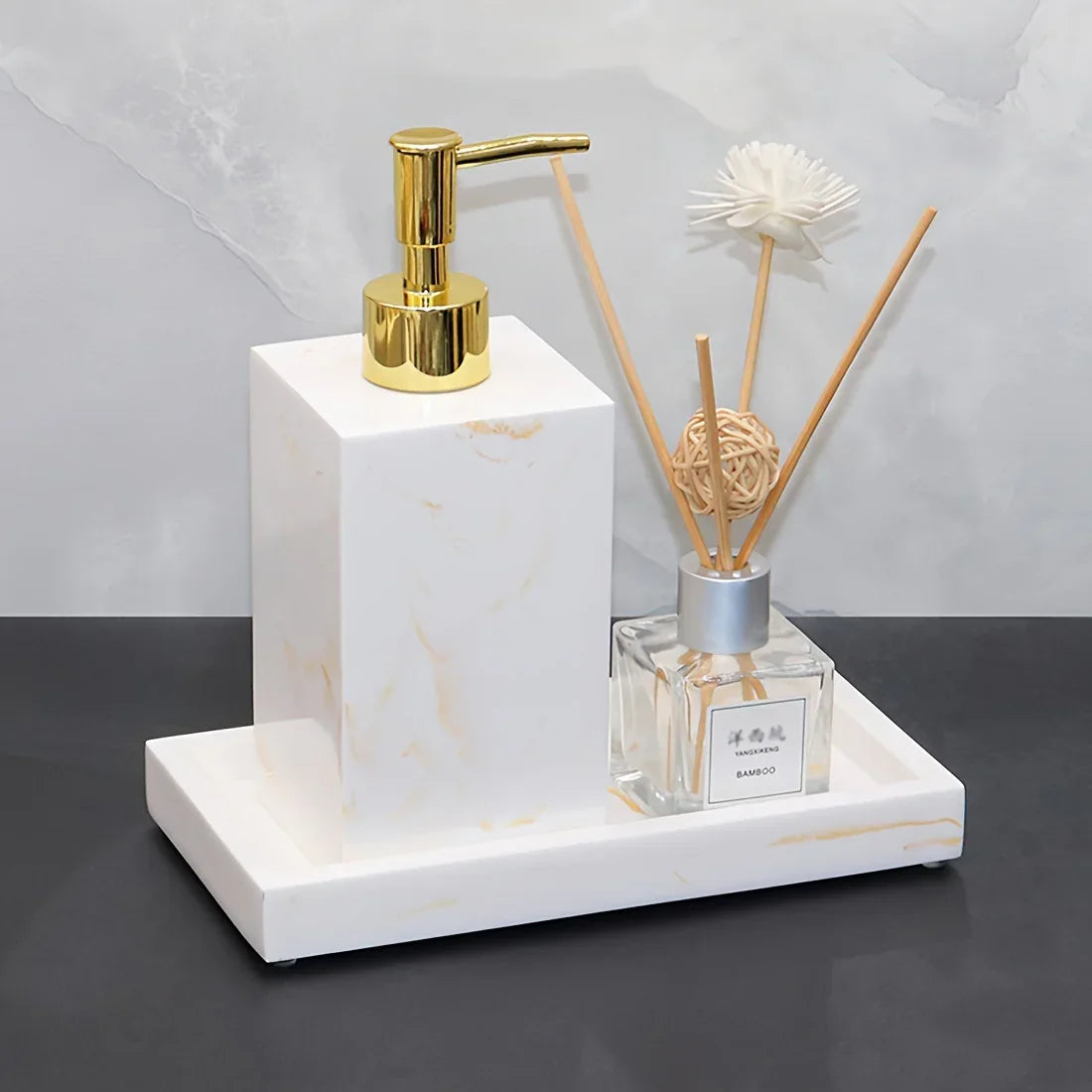 Bathroom Set - Elegant Sandstone