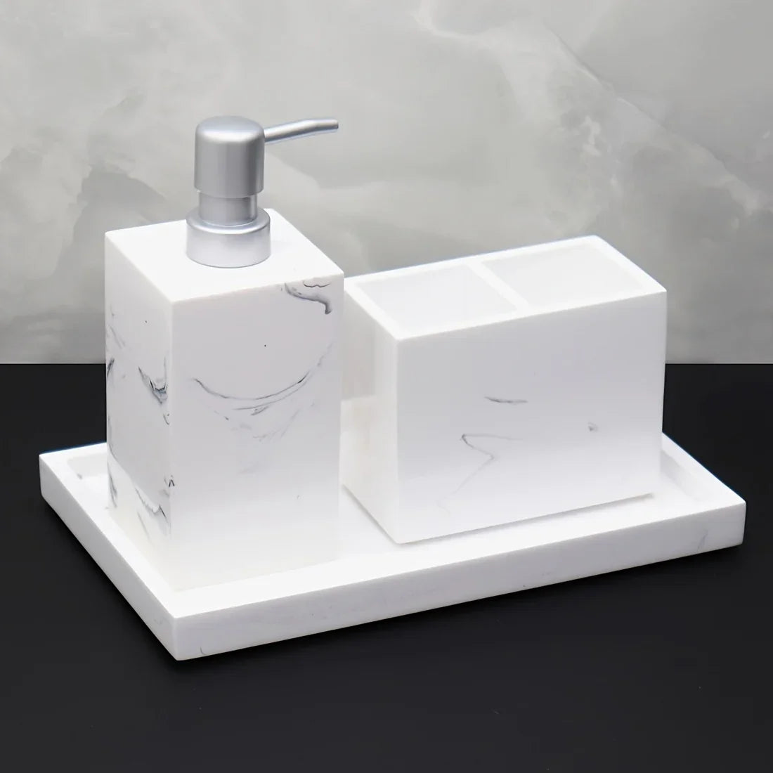 Bathroom Set - Minimalist Ceramic 4Piece