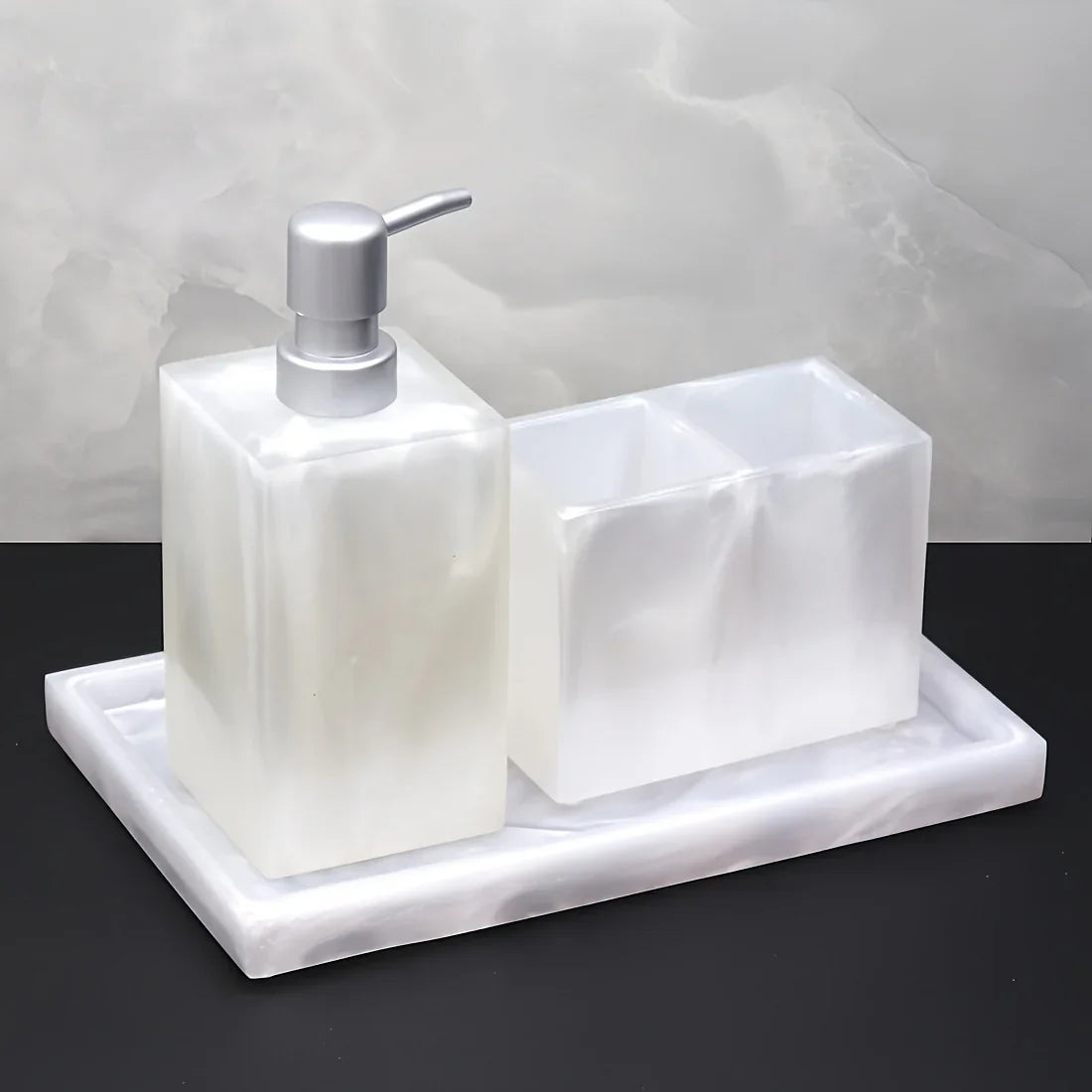 Bathroom Set - Minimalist Ceramic 4Piece