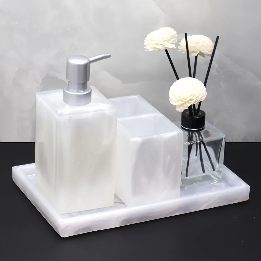 Bathroom Set - Minimalist Ceramic 4Piece