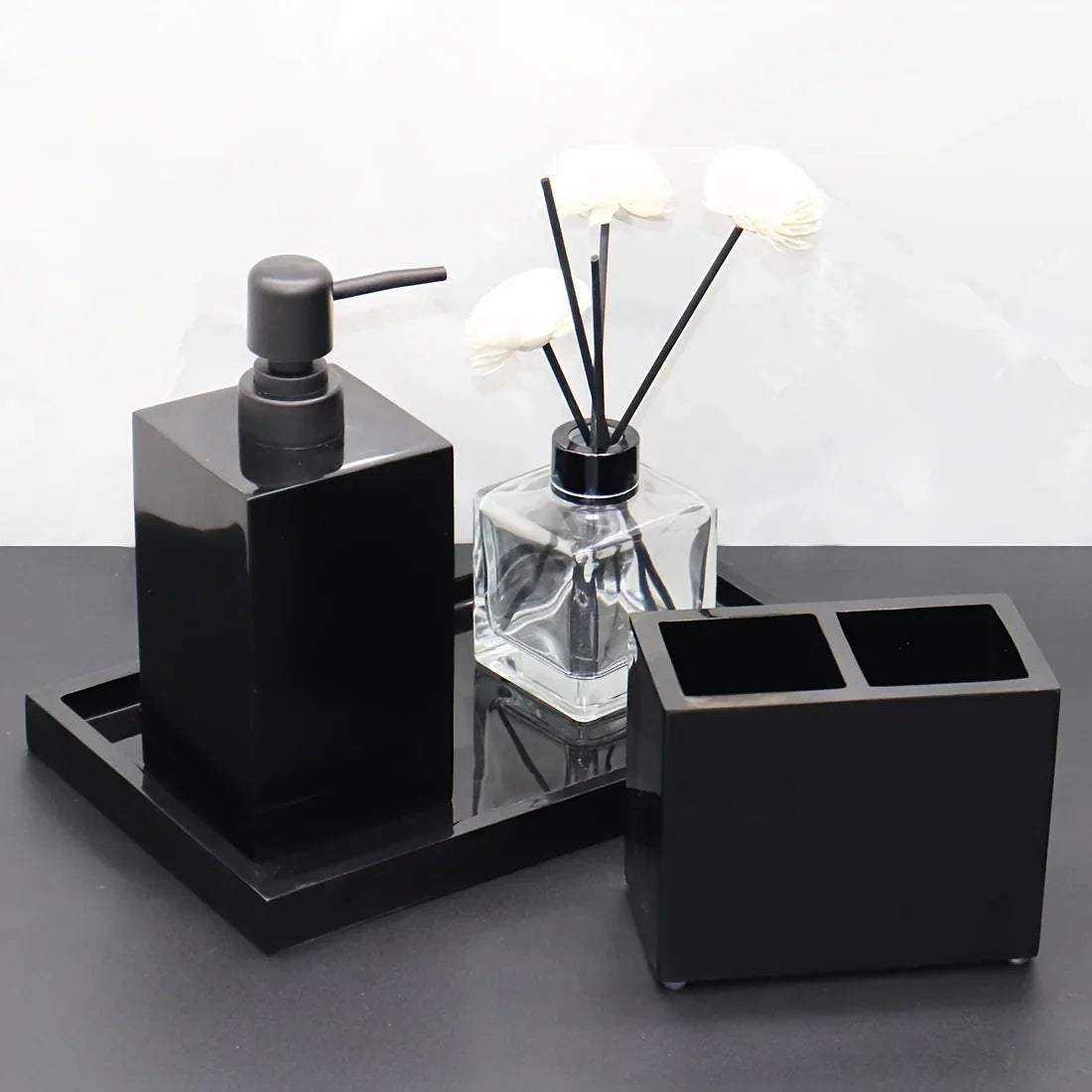 Bathroom Set - Minimalist Ceramic 4Piece