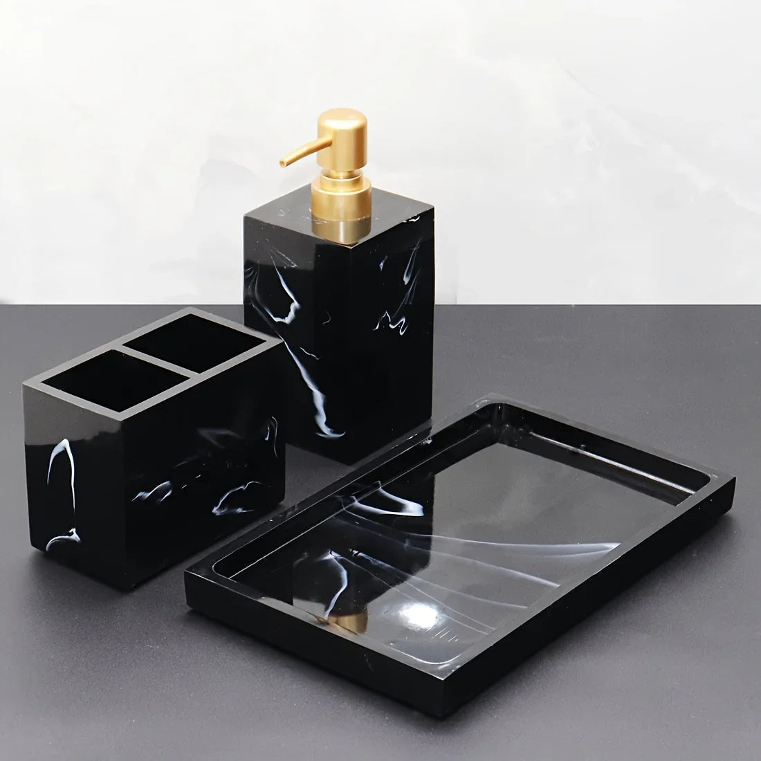 Bathroom Set - Minimalist Ceramic 4Piece