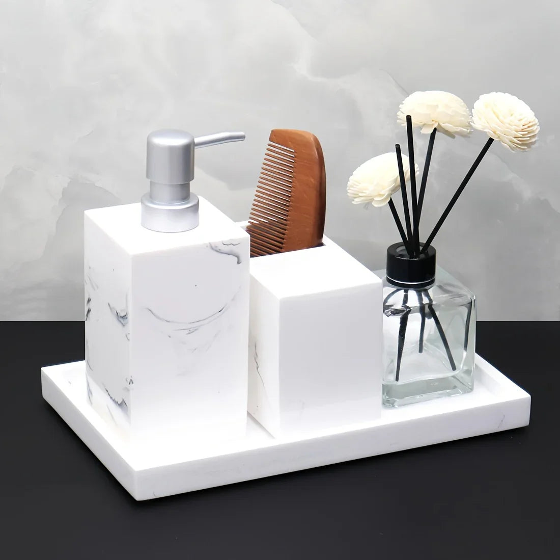 Bathroom Set - Minimalist Ceramic 4Piece