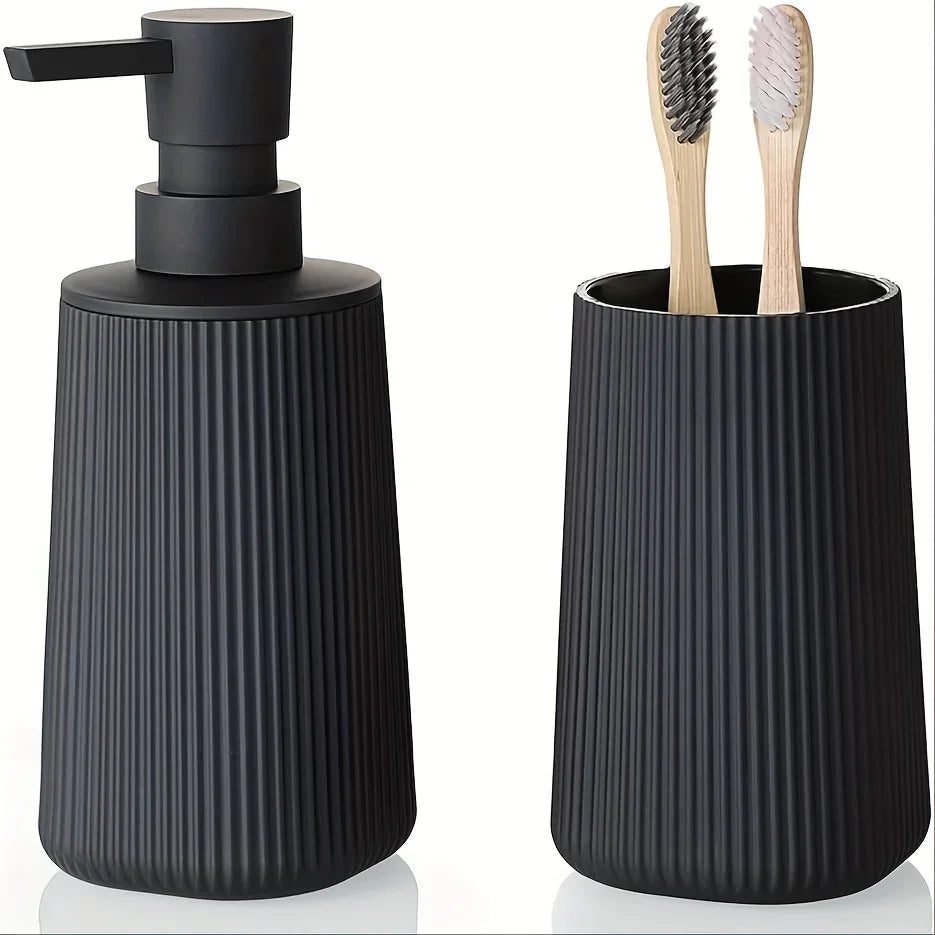 Bathroom Set - Modern Plastic 2pcs