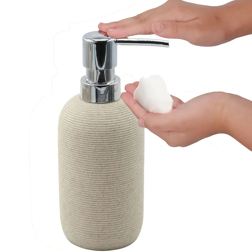 Bathroom Set - Natural Gray Stone 5pcs