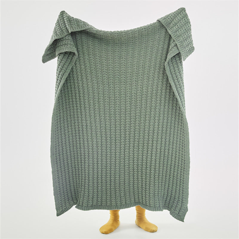 Nordic Chenille Knitted Blanket