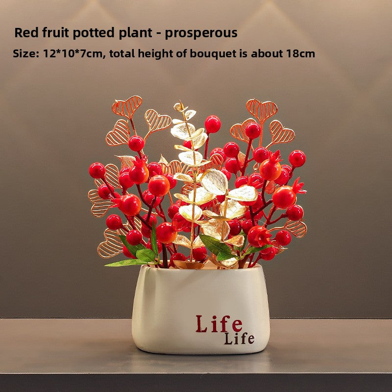 Small pot plant ornaments