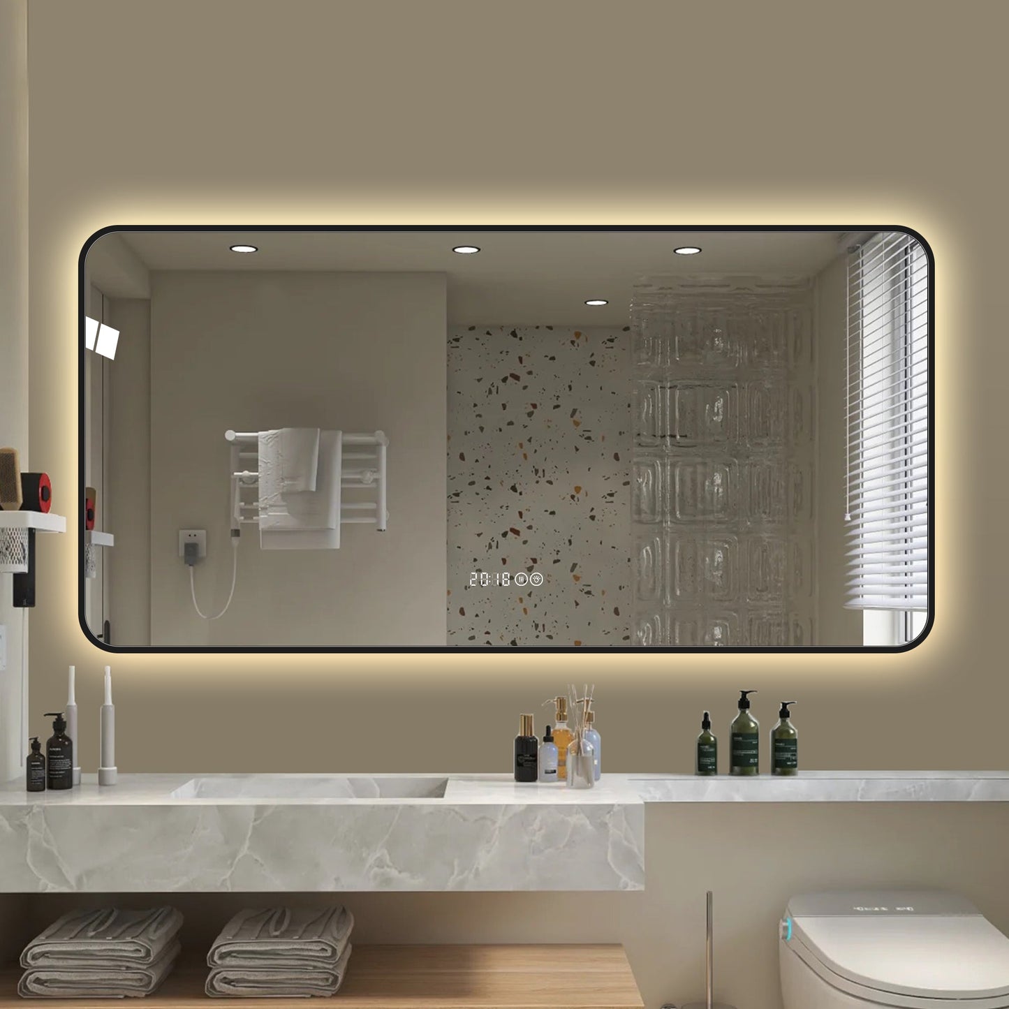 LED Bathroom Mirror - 48 x 24 Inch
