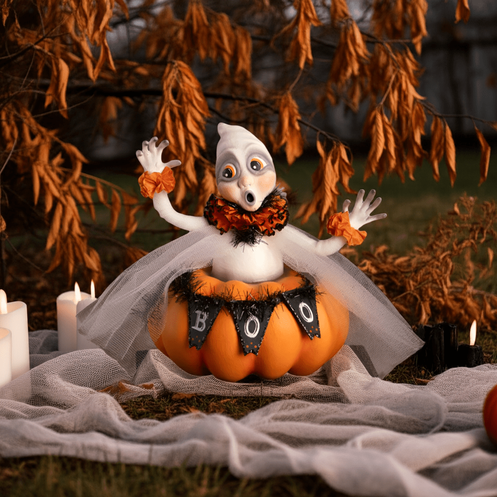 Binx Boo Ghost Halloween Decor by Bethany Lowe Designs