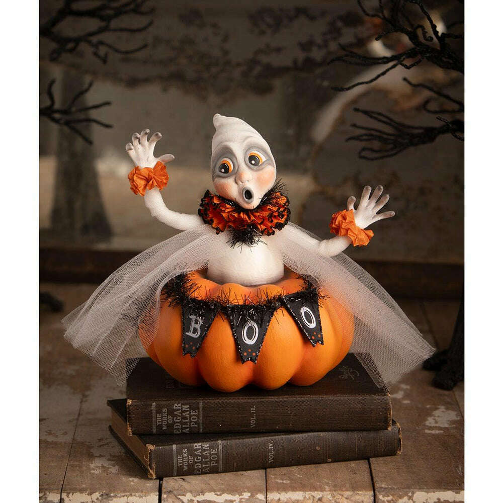 Binx Boo Ghost Halloween Decor by Bethany Lowe Designs