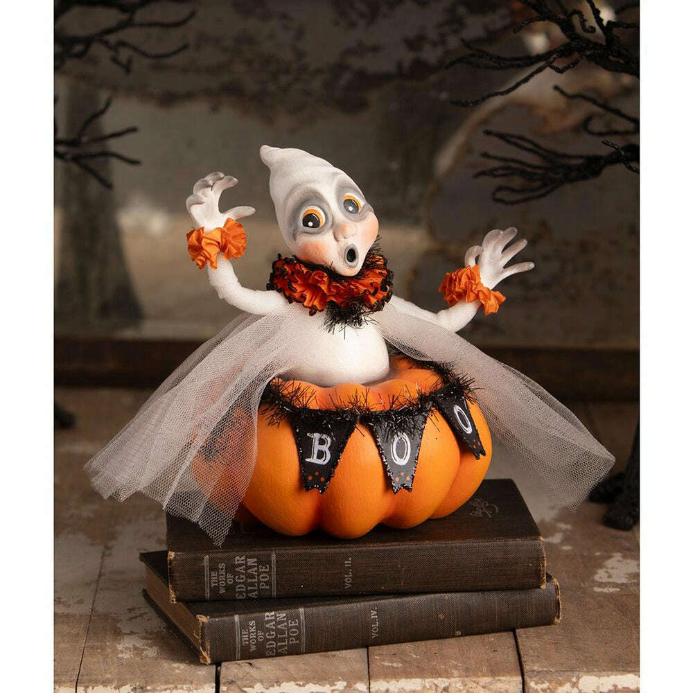 Binx Boo Ghost Halloween Decor by Bethany Lowe Designs
