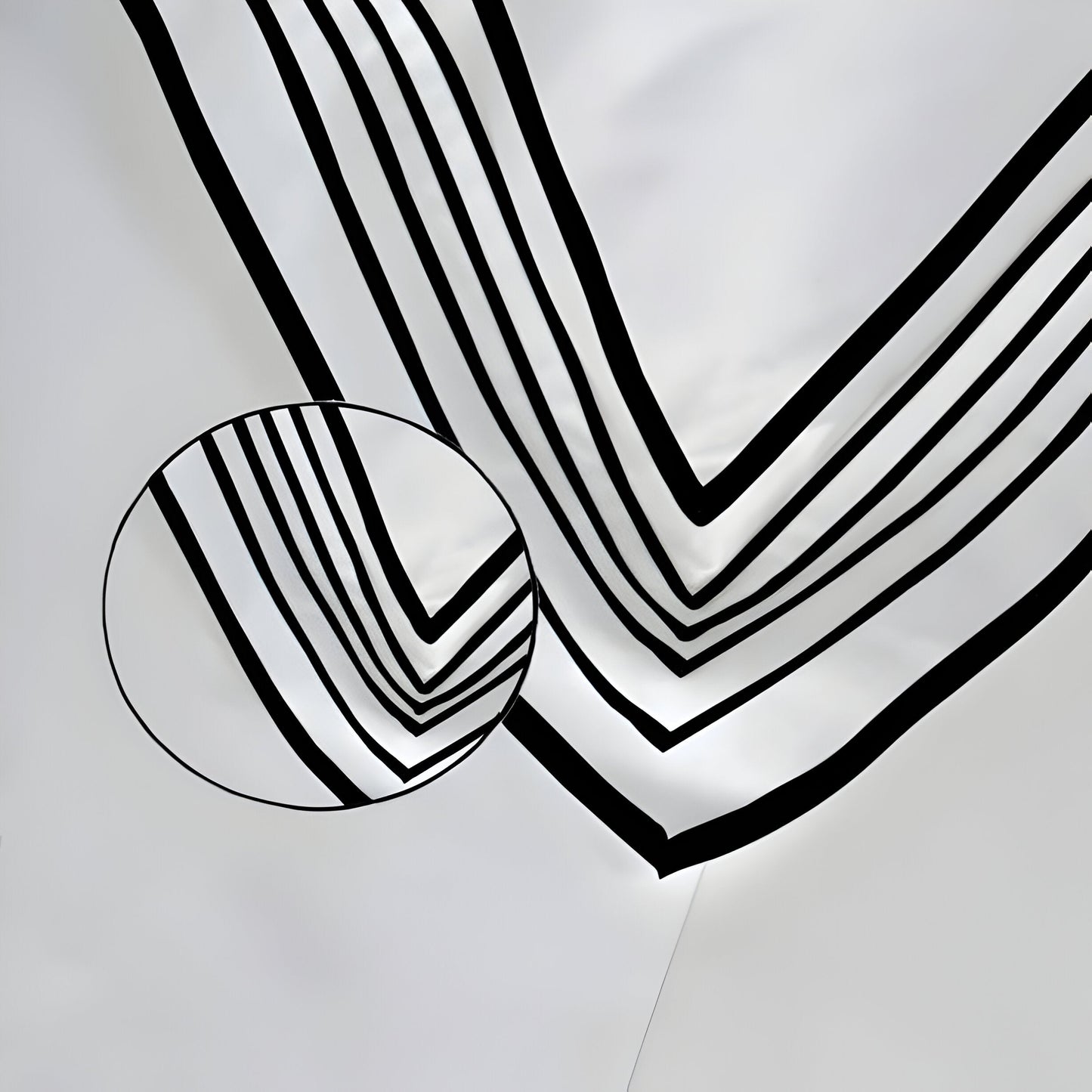 Smart Border 400TC Cotton Embroidery Sateen Solid Duvet Cover Set