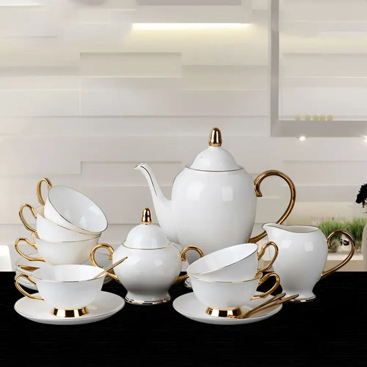 Bone China Coffee Cup and Saucer Afternoon Tea Set