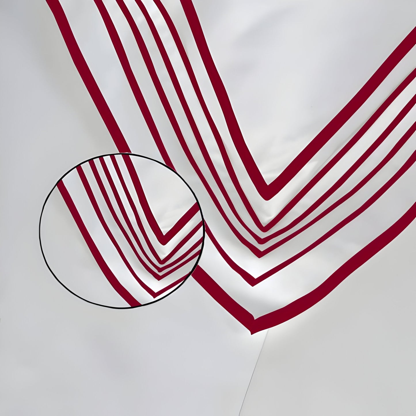 Smart Border 400TC Cotton Embroidery Sateen Solid Duvet Cover Set