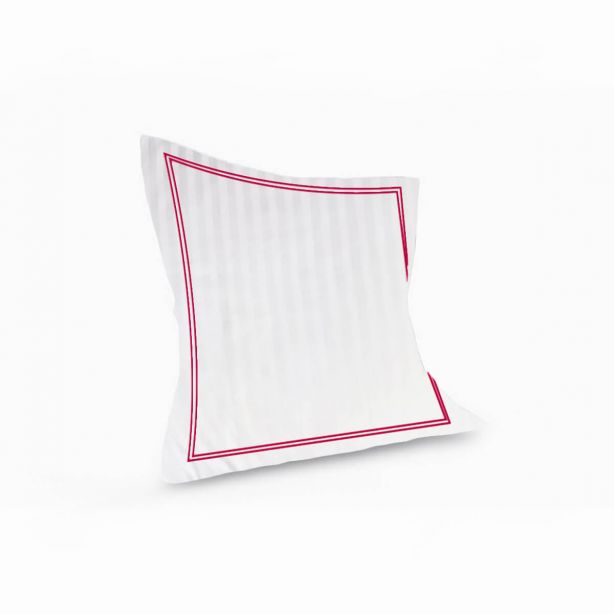 400TC Cotton Double Edge Embroidery Sateen Stripe Duvet Cover Set