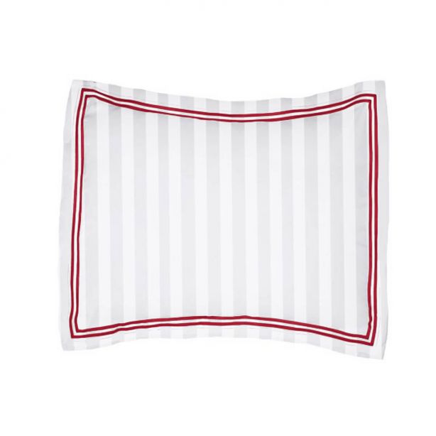 400TC Cotton Double Edge Embroidery Sateen Stripe Duvet Cover Set