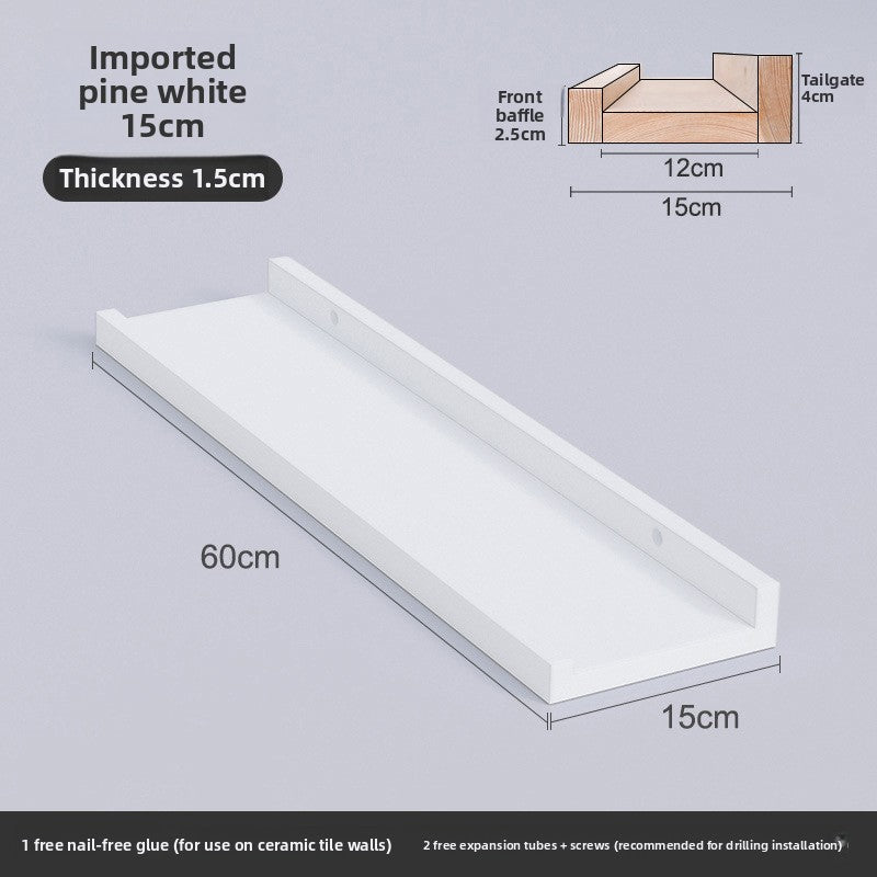 Nordic Solid Wood Wall Shelf