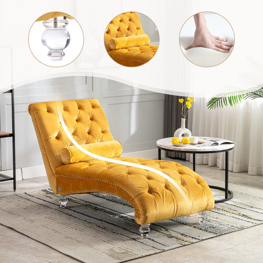 Velvet Chaise Lounge Indoor