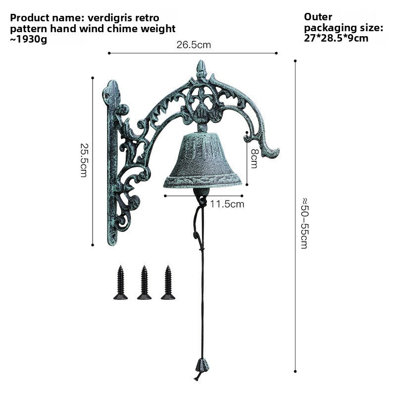 Vintage Cast Iron Garden Bell