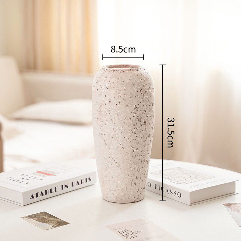 Ceramic Vase with Artificial Sophora Flower