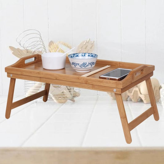 Fruit Tray Table with Bamboo Tray