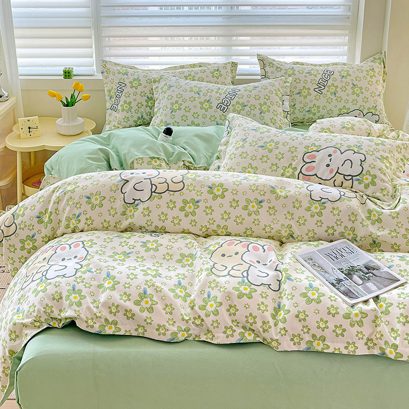 Pure cotton bed set of four pieces
