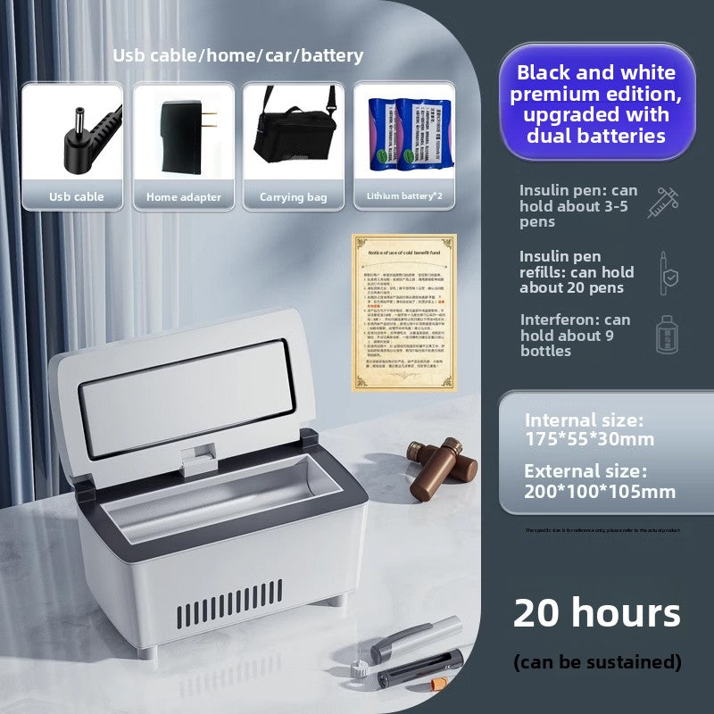 Portable Insulin Refrigeration Cooler Box