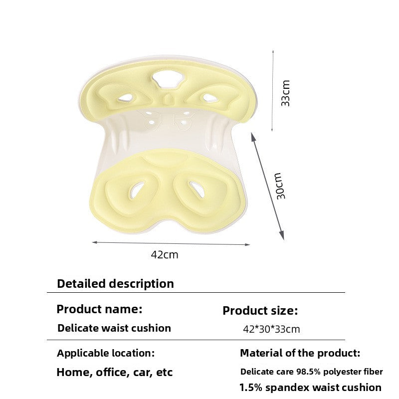 Ergonomic Memory Foam Lumbar Support Cushion