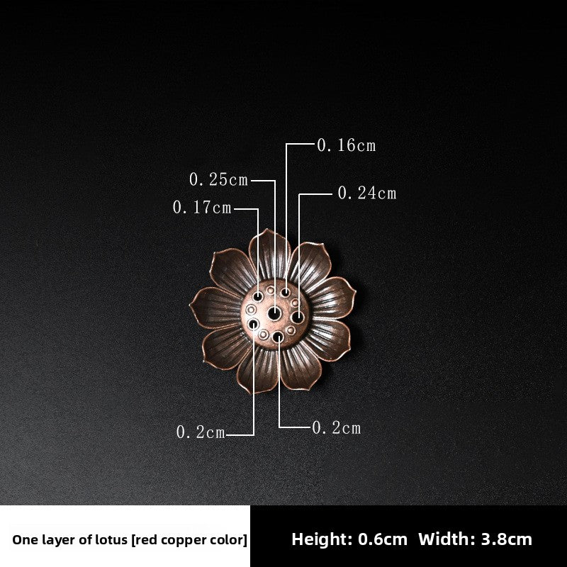 Alloy Lotus Incense Holder Zen Incense Burner Tray