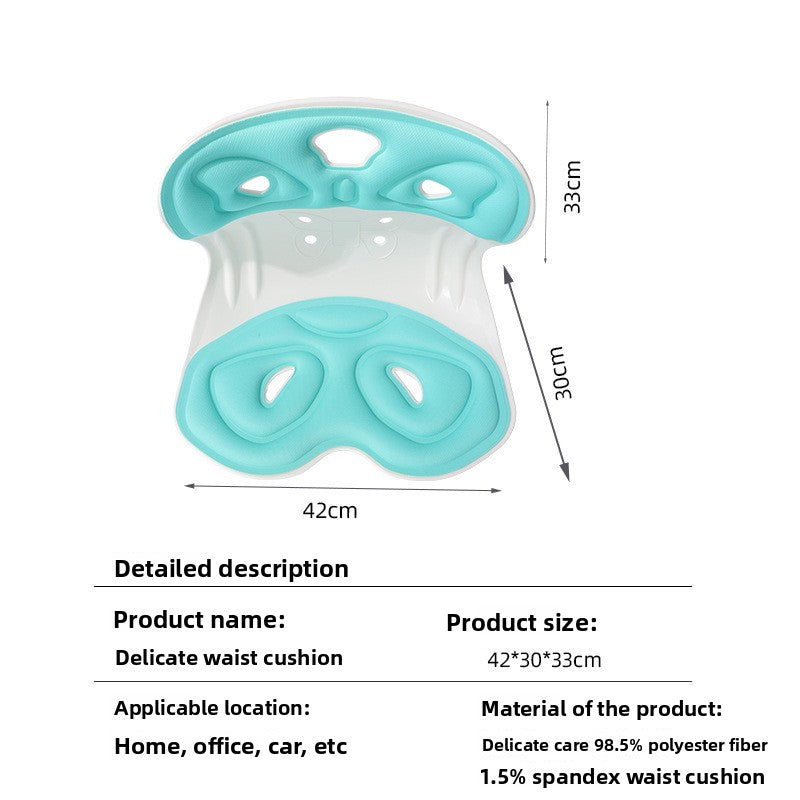 Ergonomic Memory Foam Lumbar Support Cushion
