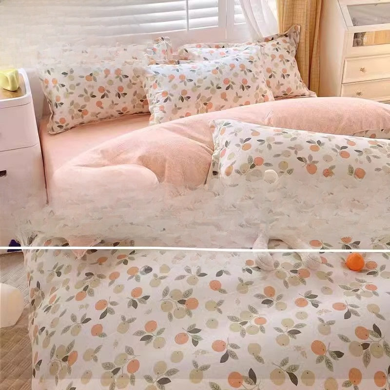 Pure cotton bed set of four pieces