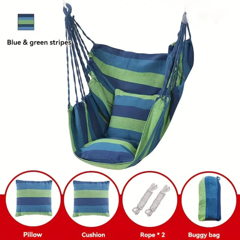 Hanging Chair with Pillows